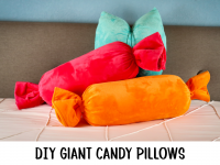 DIY giant candy pillows