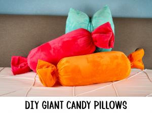 DIY giant candy pillows