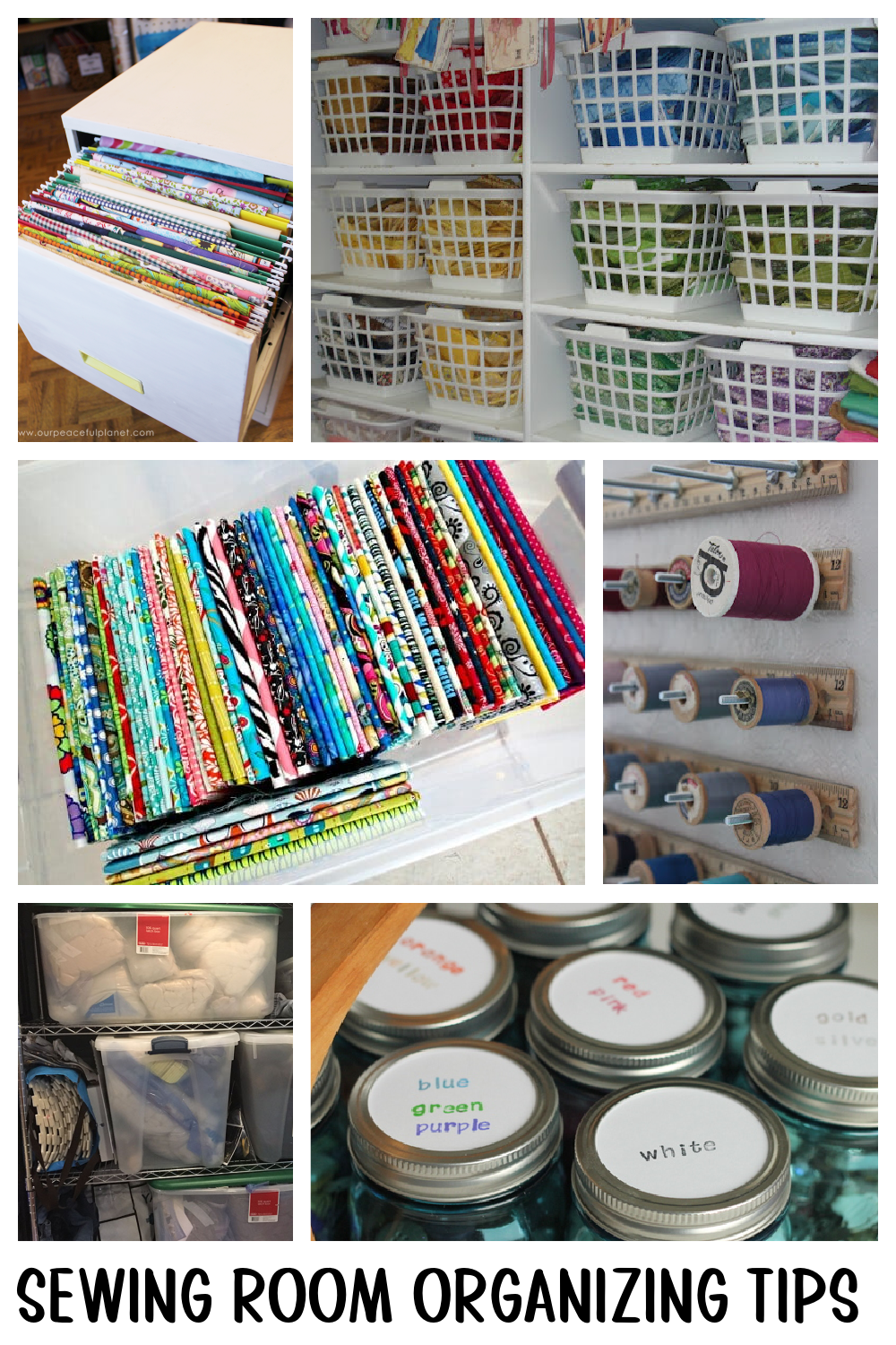 sewing room organization tips