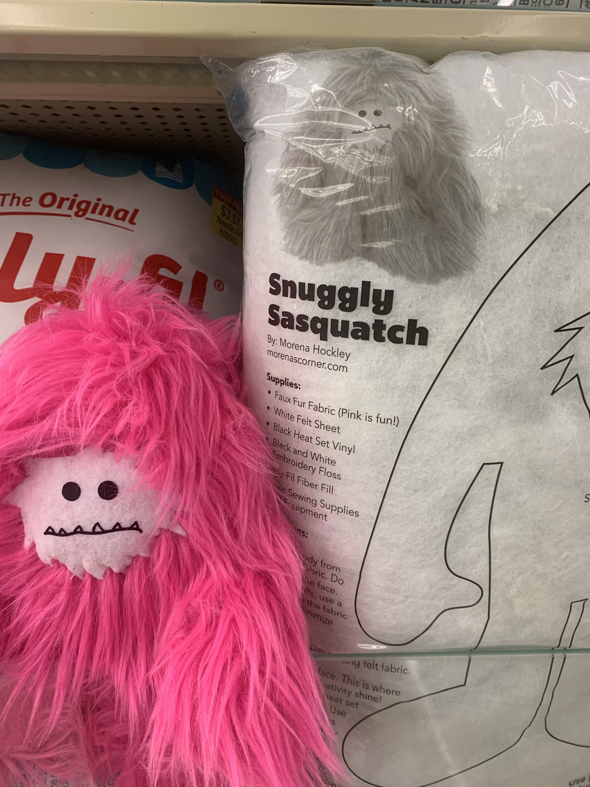 PDF Yeti Bigfoot Sewing Pattern Sasquatch Stuffed Animal 