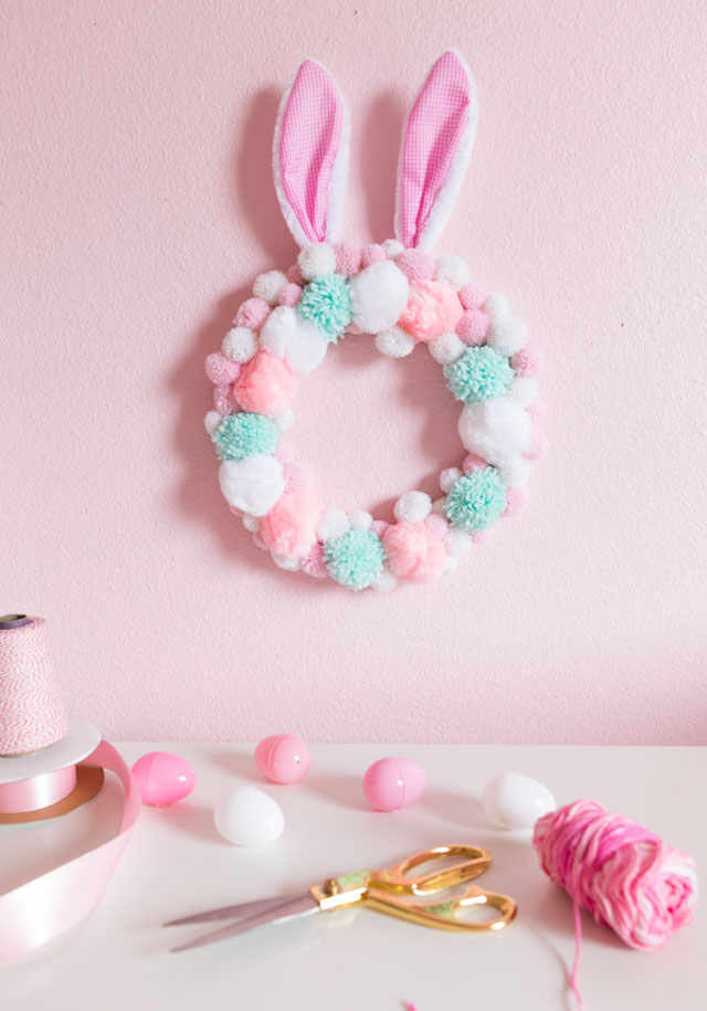 pom pom wreath
