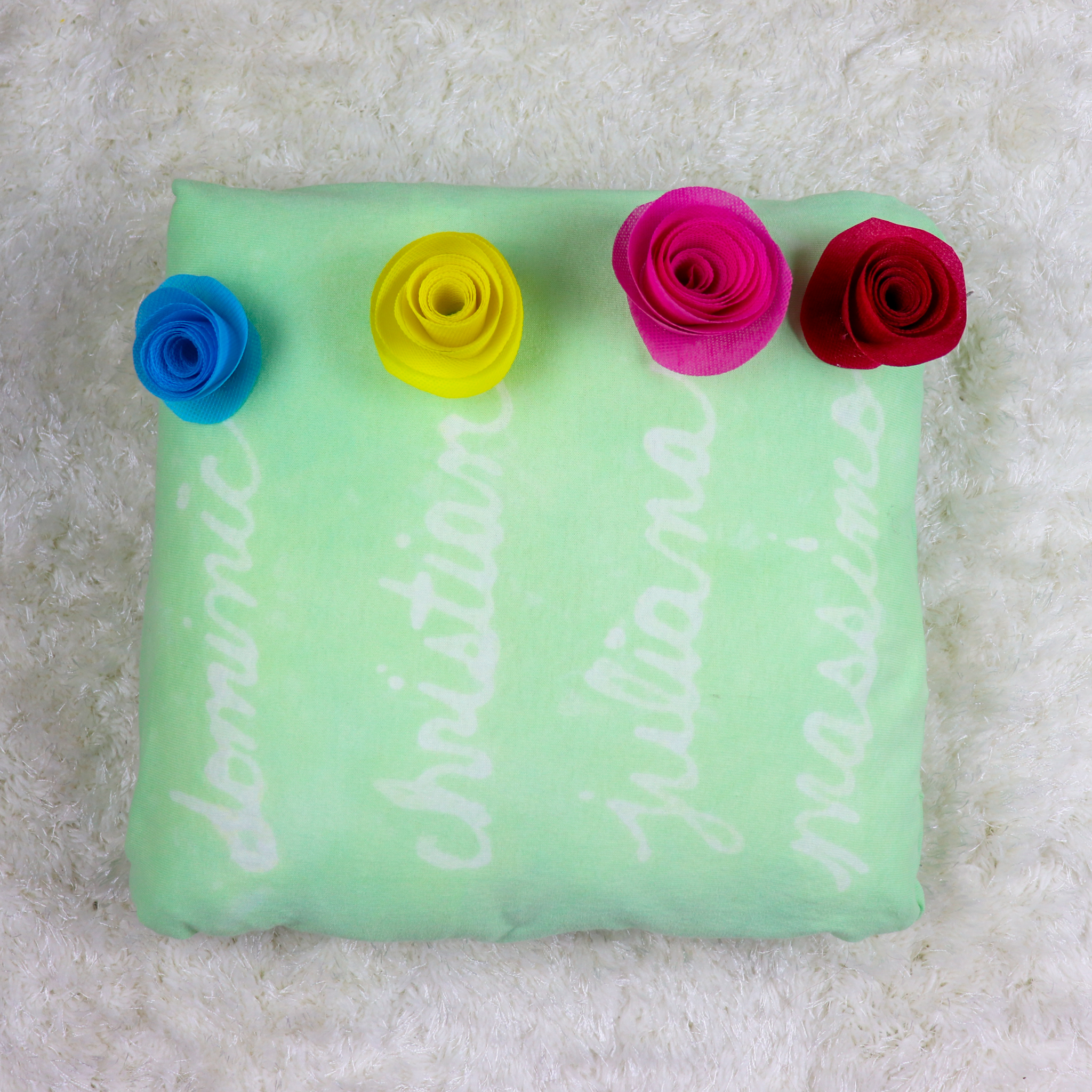 mother's garden pillow DIY
