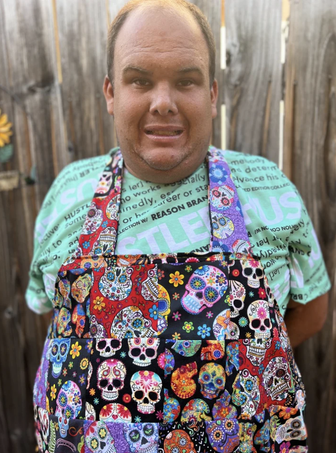 autism and sewing apron