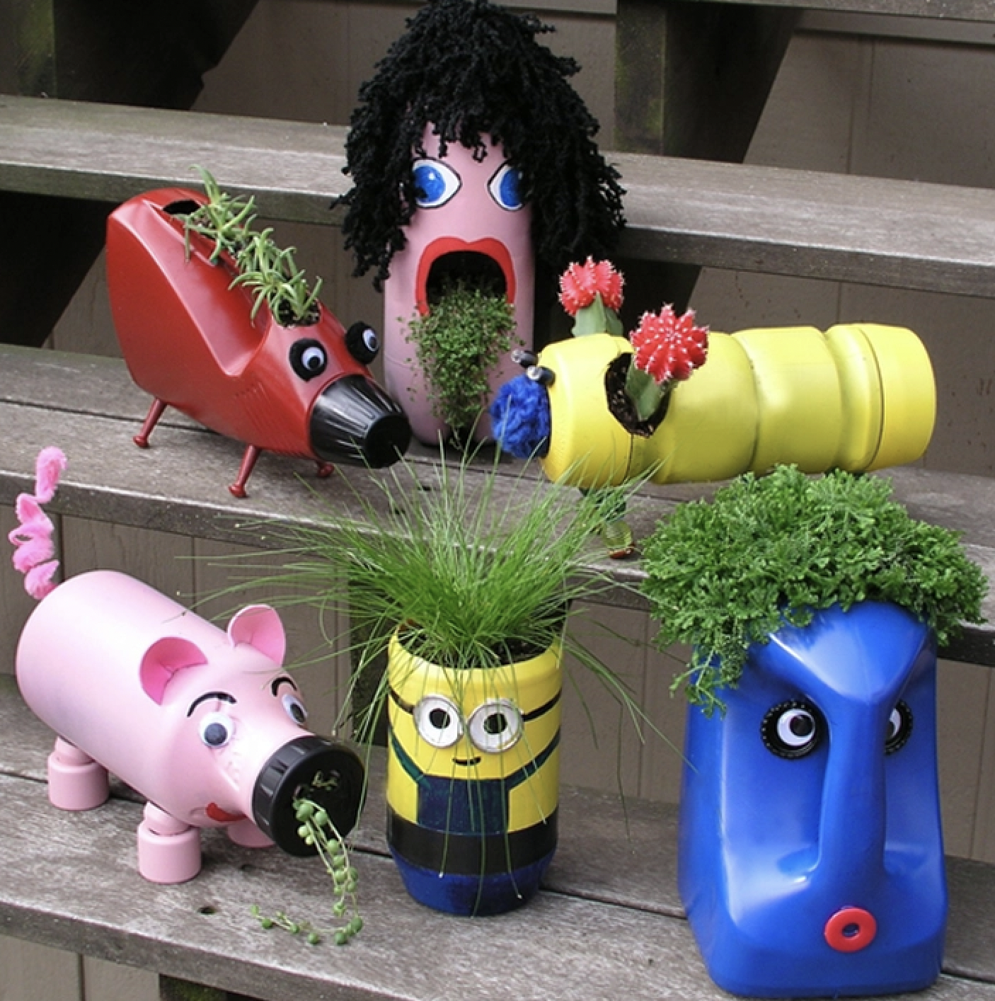 recycled planters