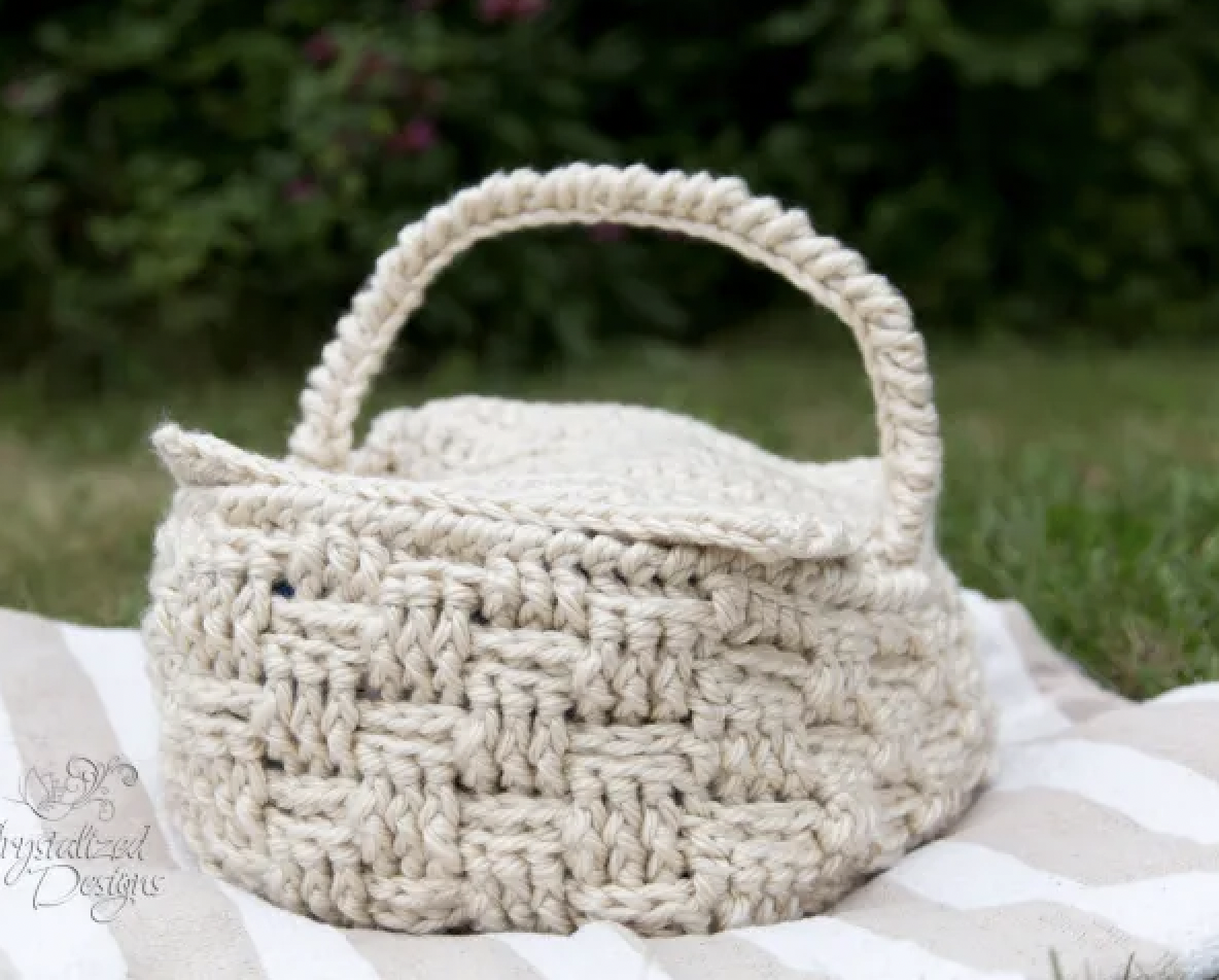 crochet basket tutorial