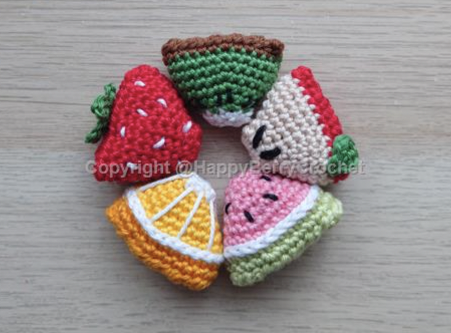 cute crochet fruit projects