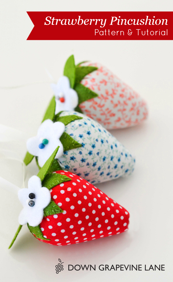strawberry pincushion tutorial