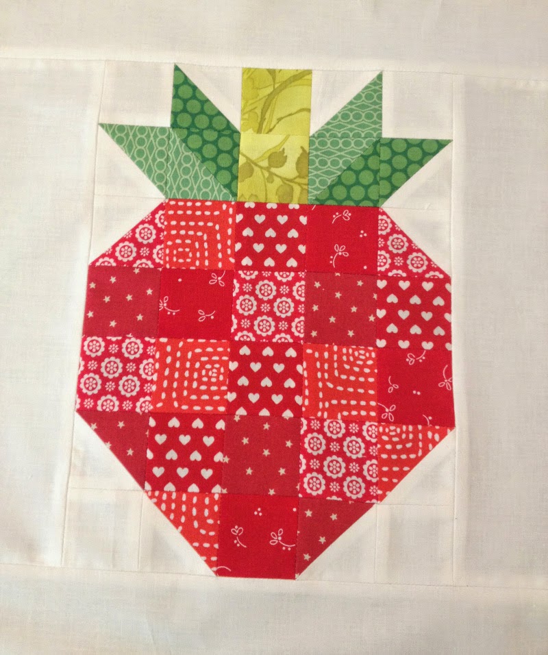 strawberry quilt block