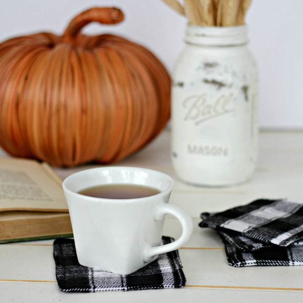 flannel coaster