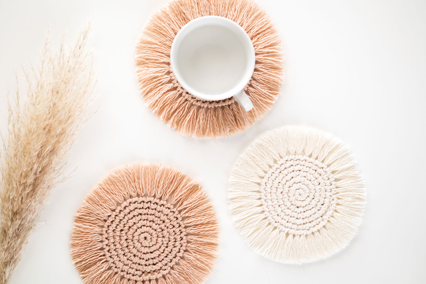 boho coaster autumn table DIY