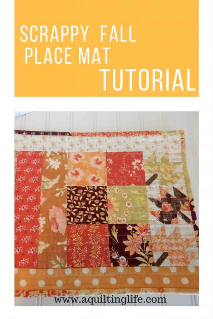 scrappy fall placemat