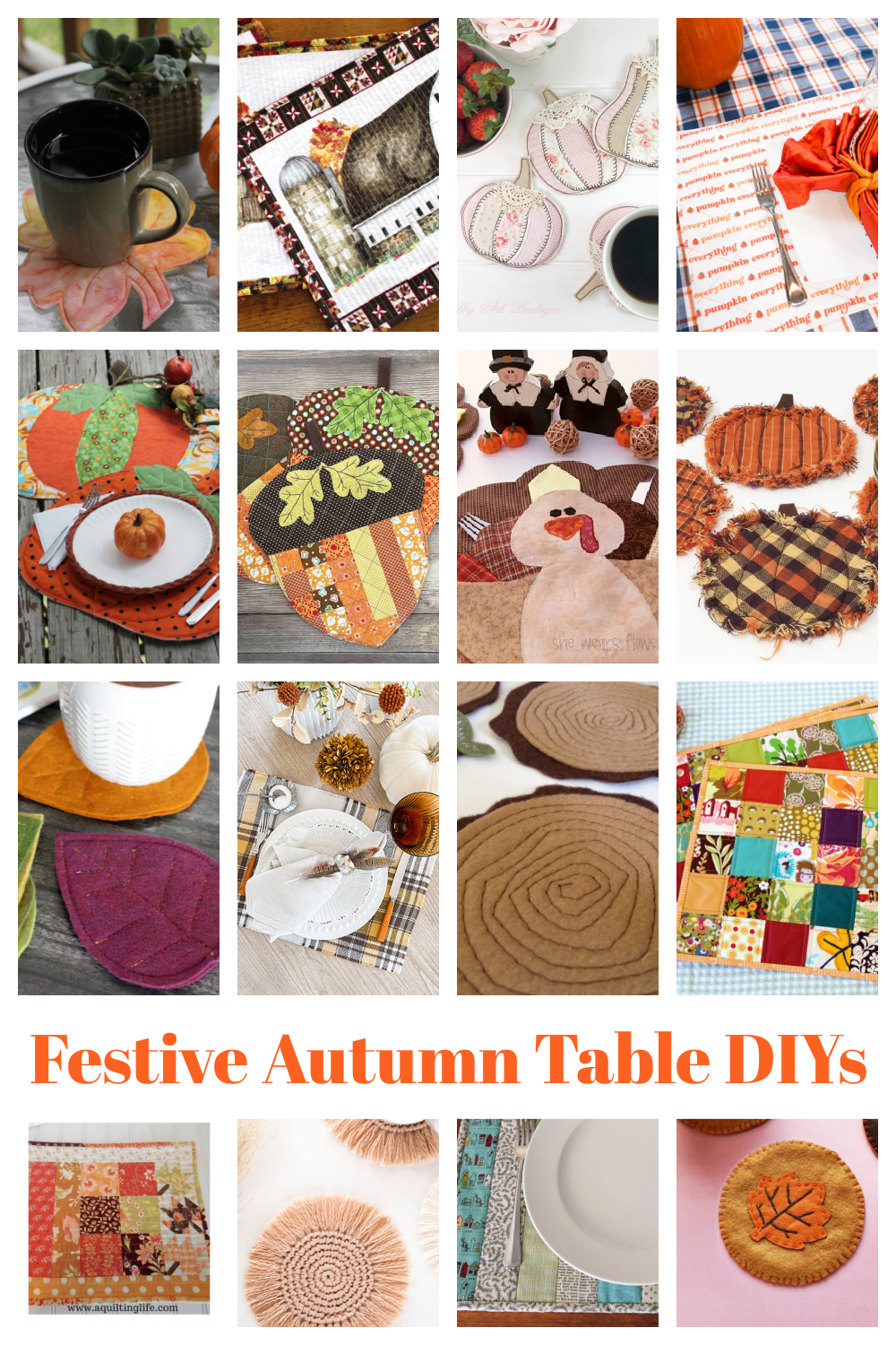 festive autumn table DIY projects to sew