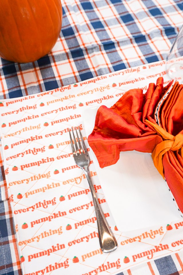 how to make a fall placemat