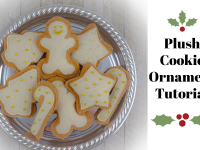 plush cookie ornaments tutorial