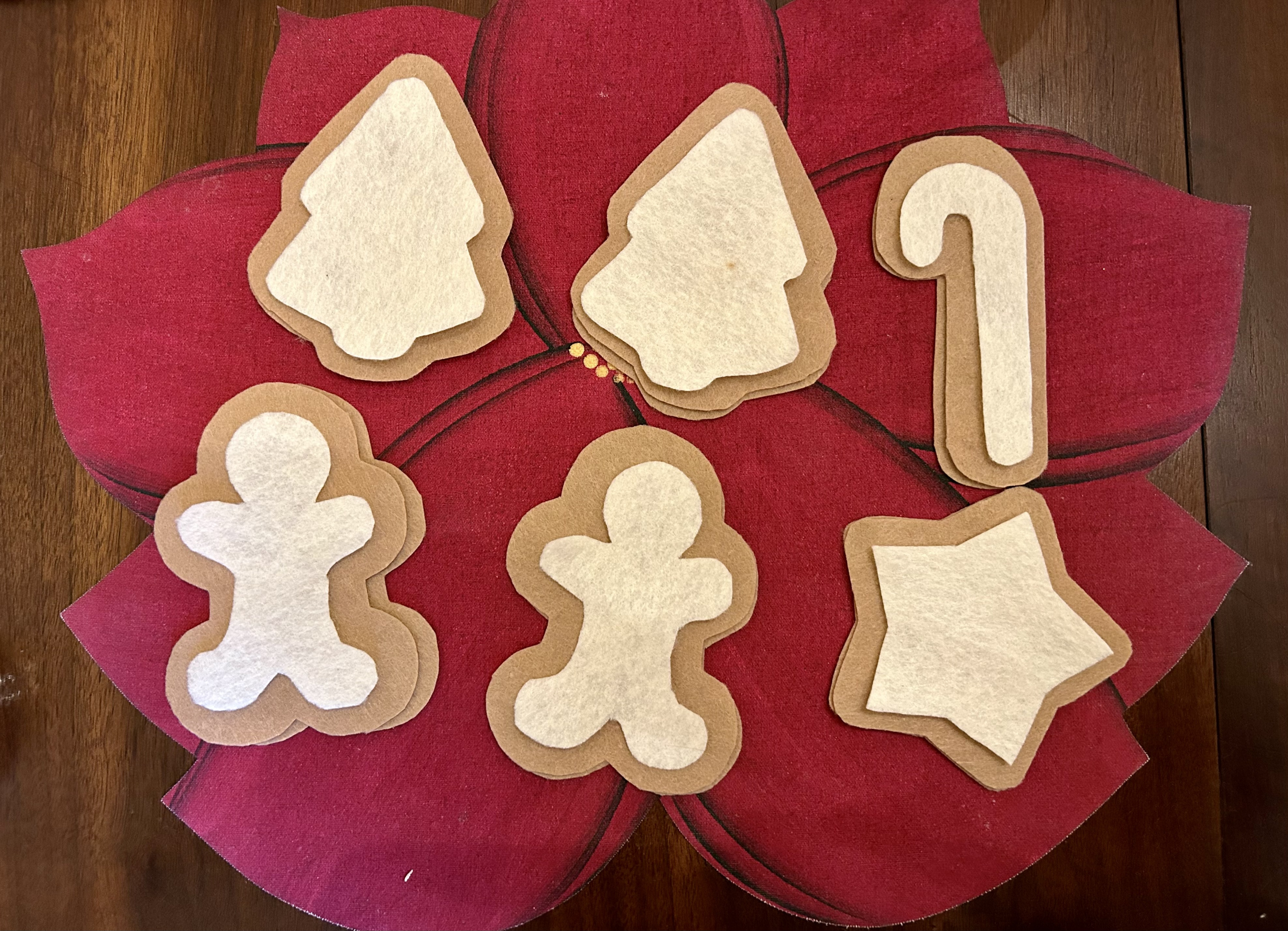 cut out cookie pieces