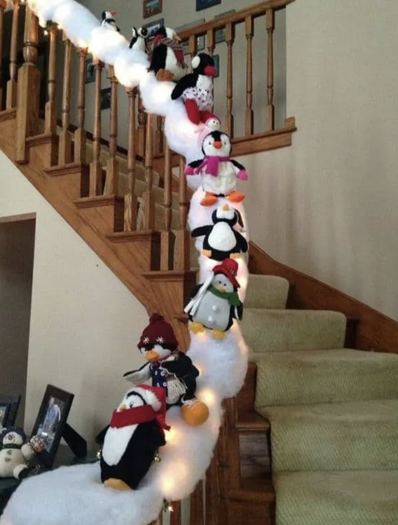kid's holiday crafts penguin slide