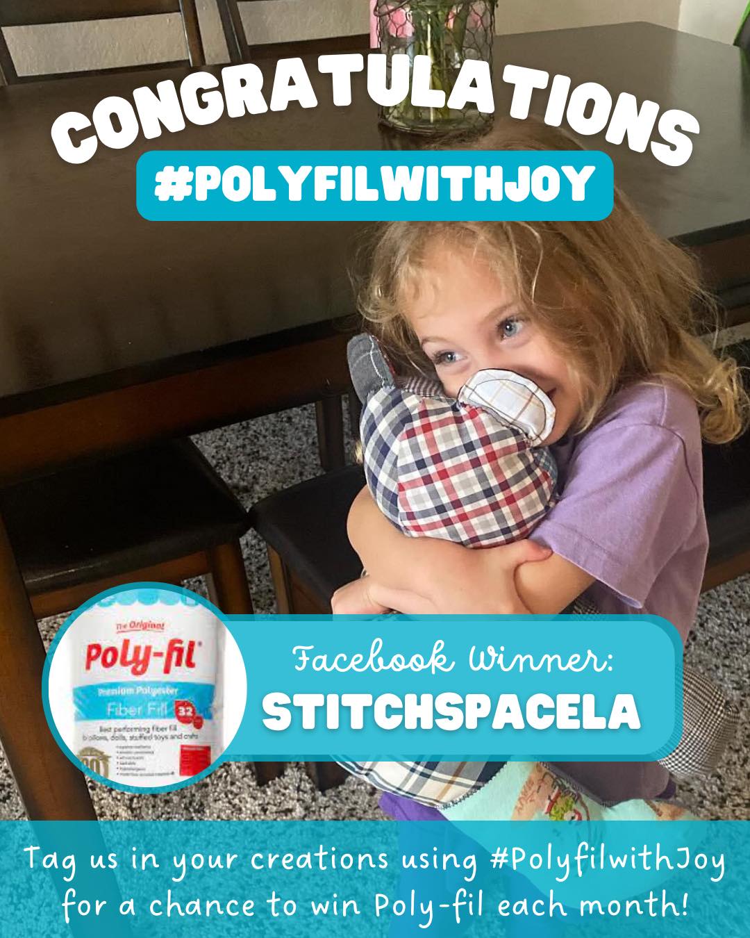 Poly-Fil with Joy January winner