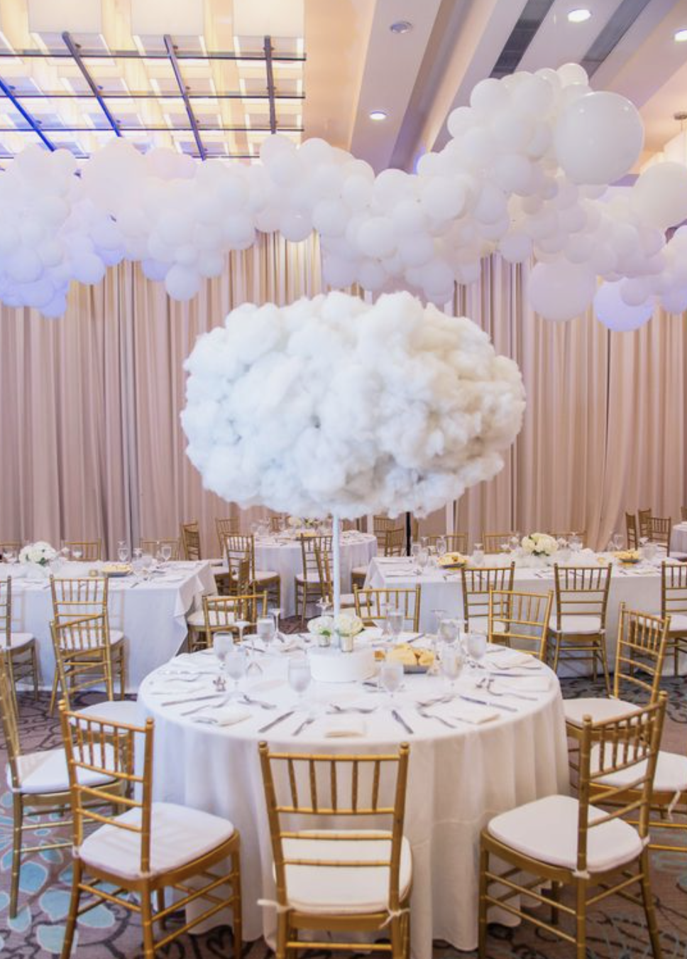 cloud centerpiece DIY
