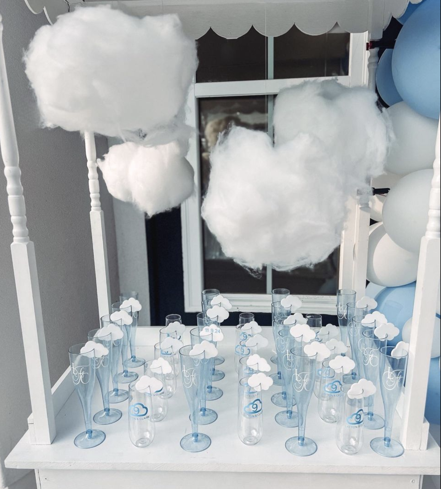 DIY cloud wedding decor