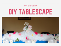 Dreamy Party Tablescape made with Poly-Fil