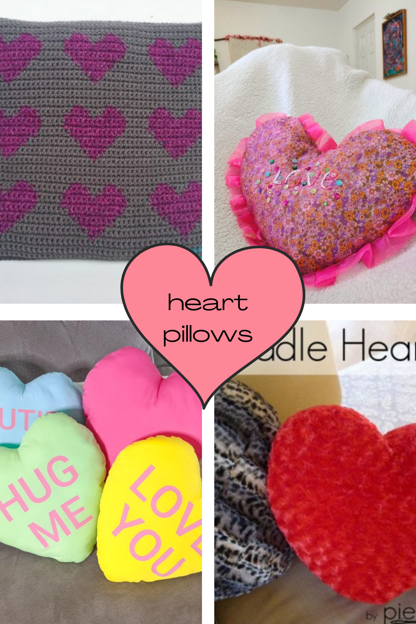 heart pillow DIYs