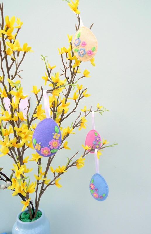 felt easter egg tree