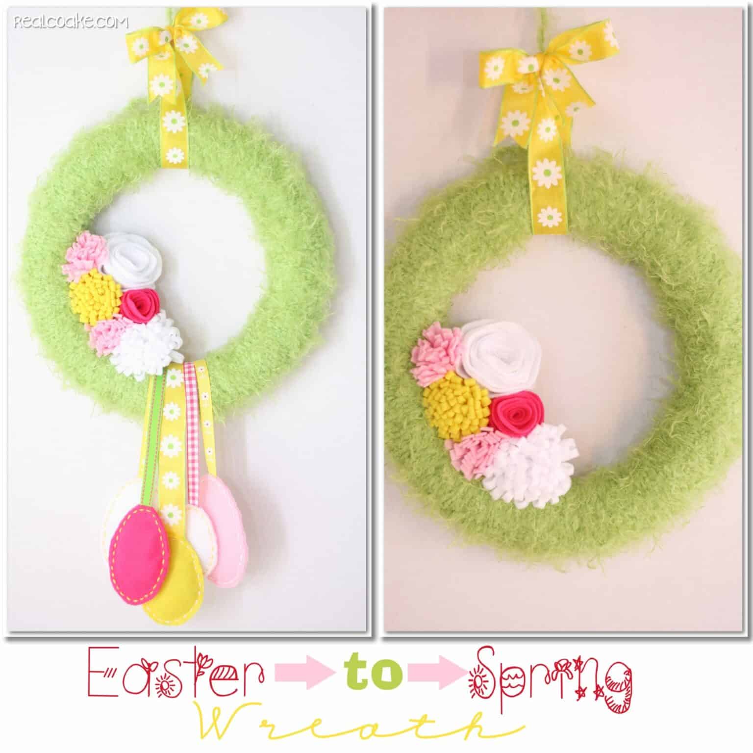 floral egg wreath