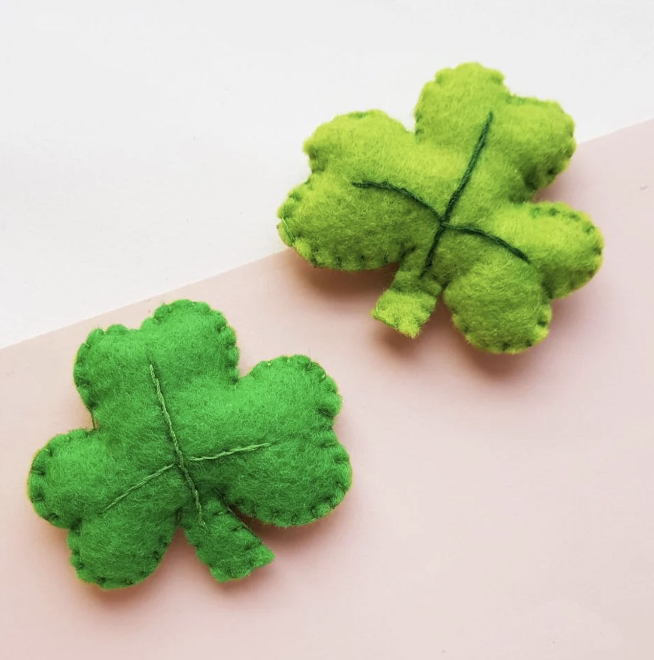 last minute St. Patrick's day felt shamrock