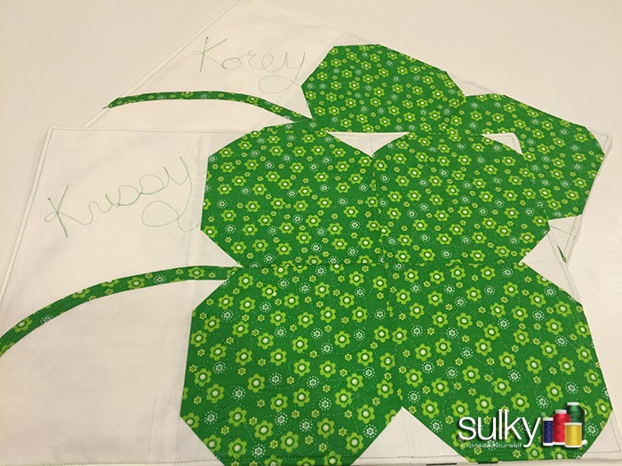 shamrock placemat tutorial