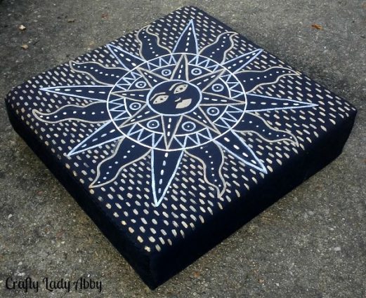 Golden Sun Floor Cushion