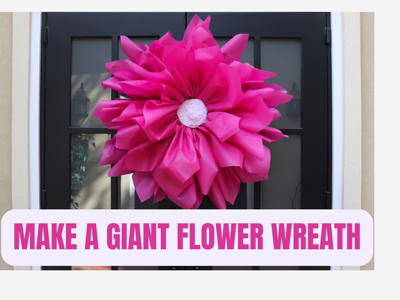 Make Giant Oly*Fun Flower Wreaths