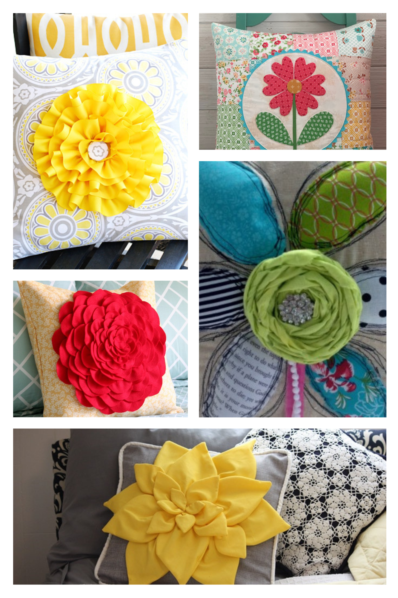 Pillow Floral Tutorials