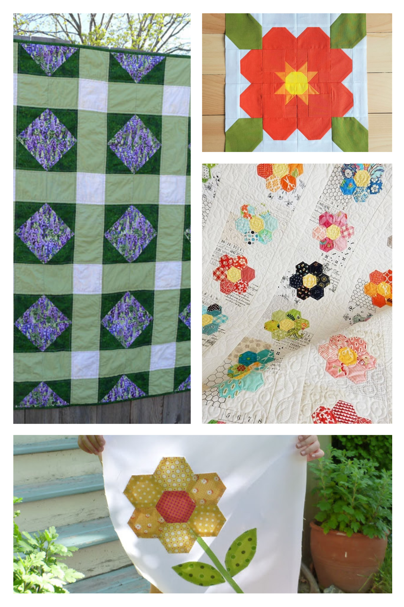 quilted floral DIYs