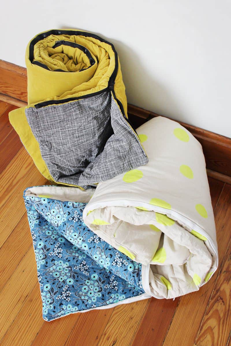 how to sew your own sleeping bags
