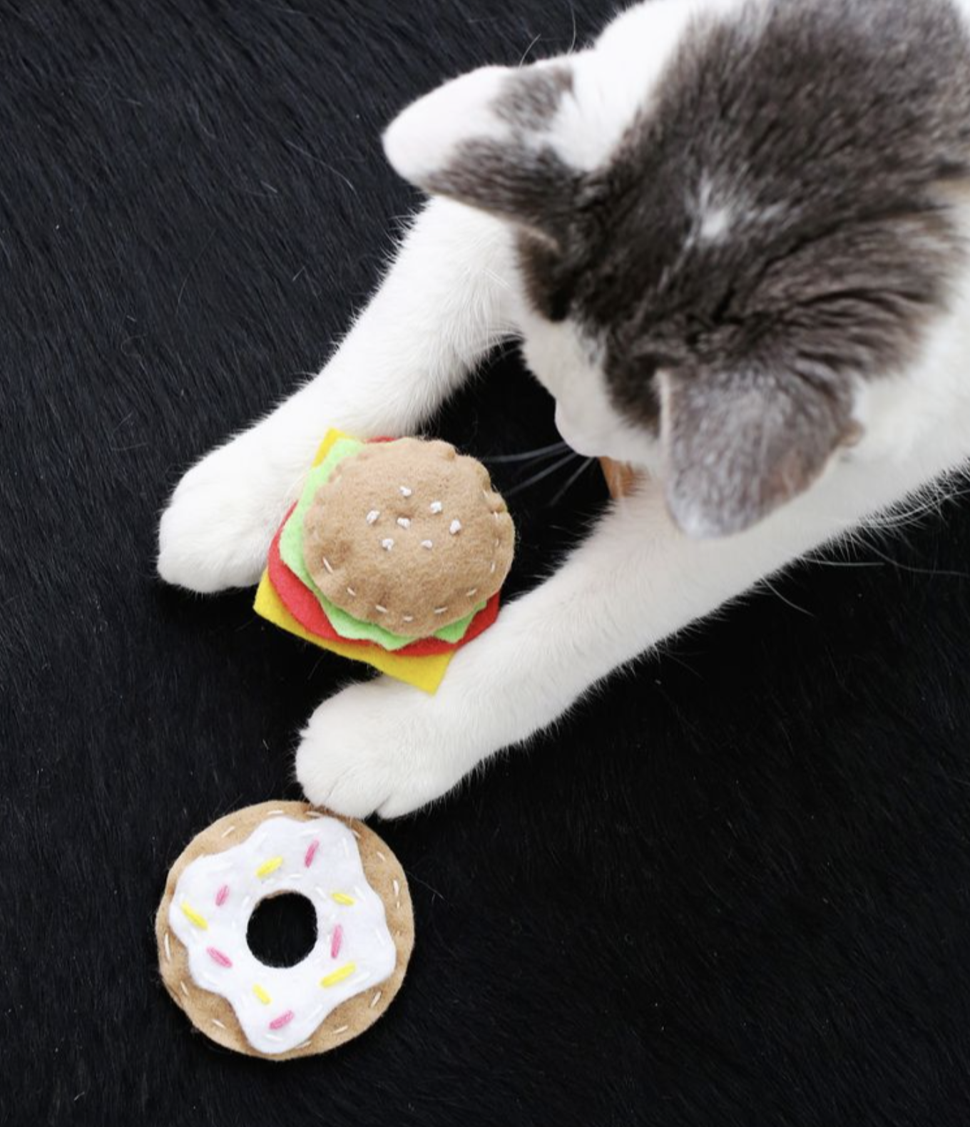 DIY cat toys with oly-fun fabric