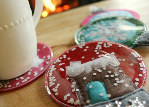 how to make gingerbread coasters
