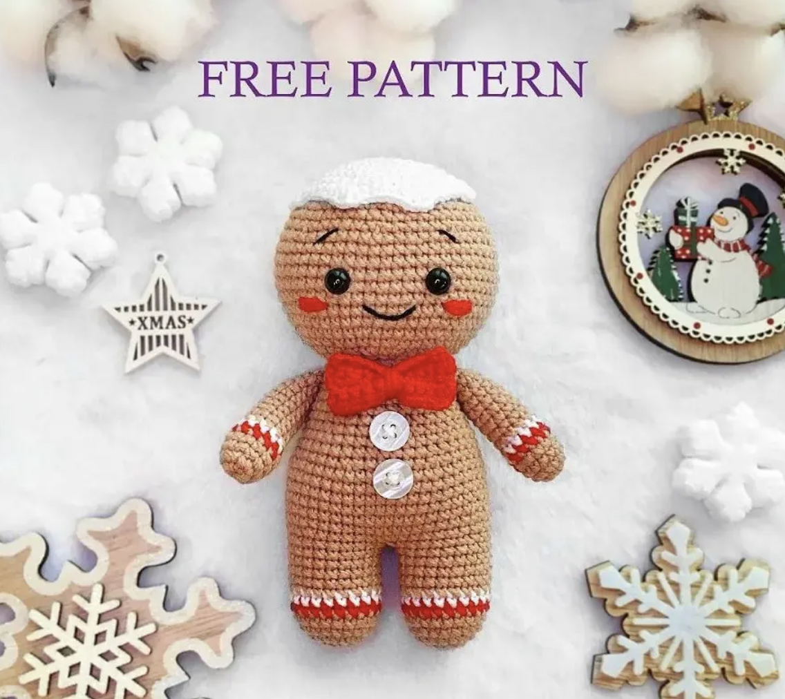 gingerbread plush pattern