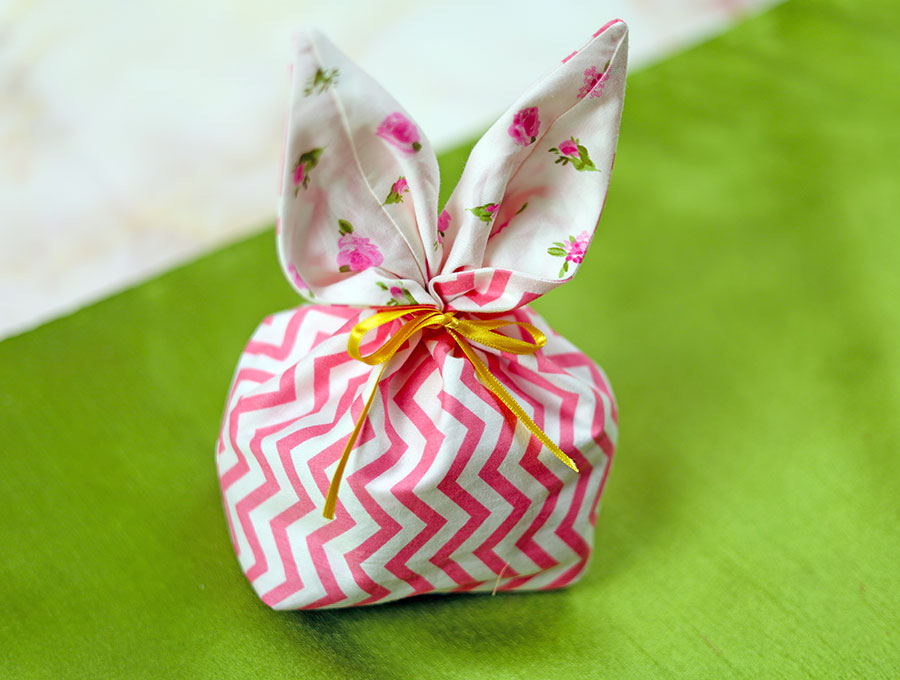 bunny ears fabric bag tutorial