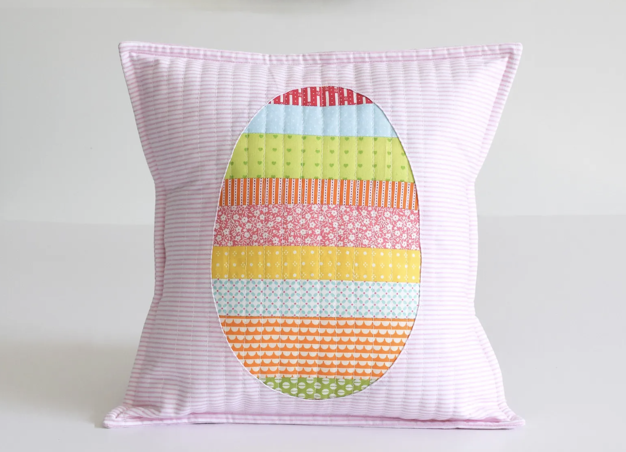 quilted easter egg pillow pattern