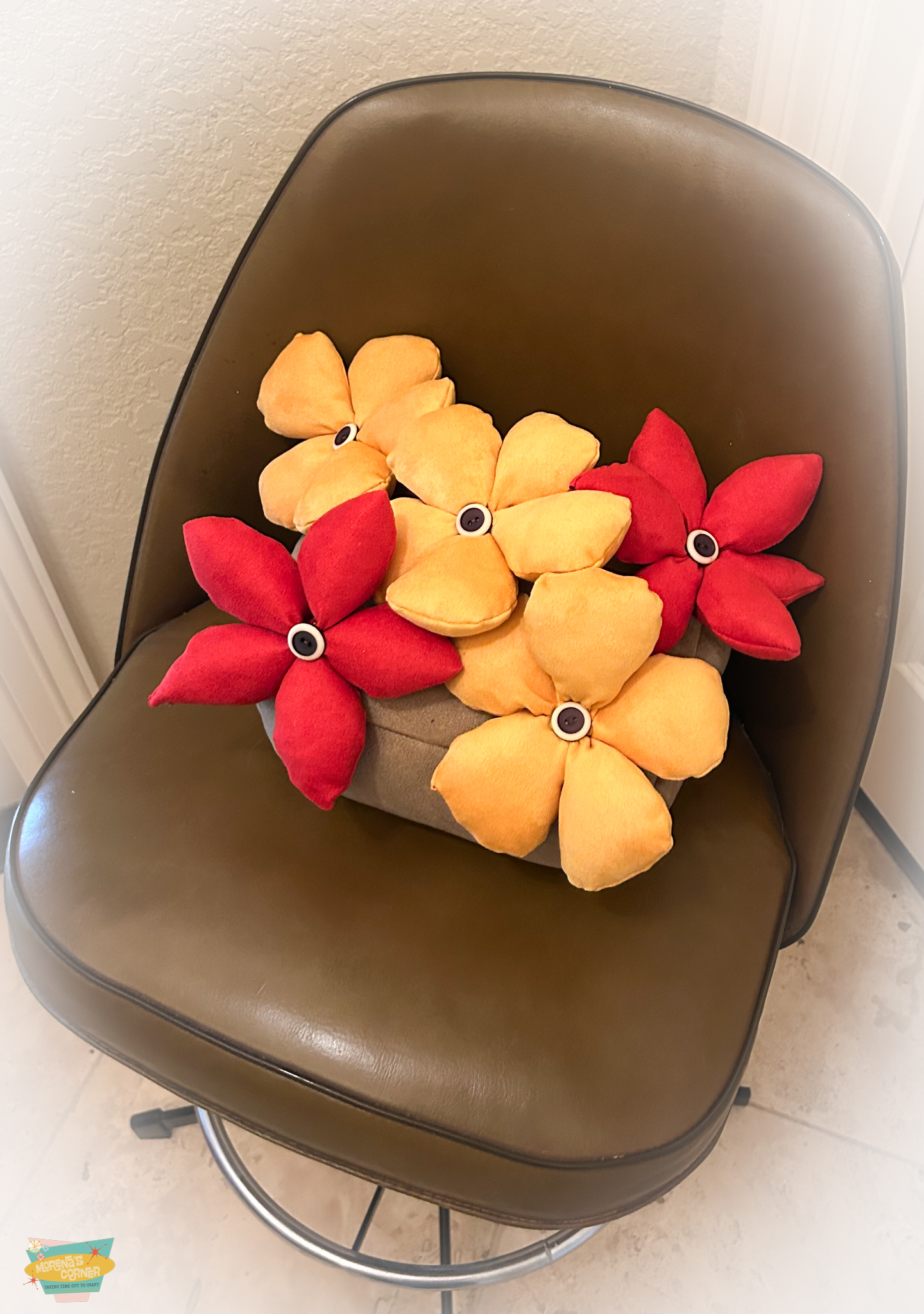 plush flower DIY