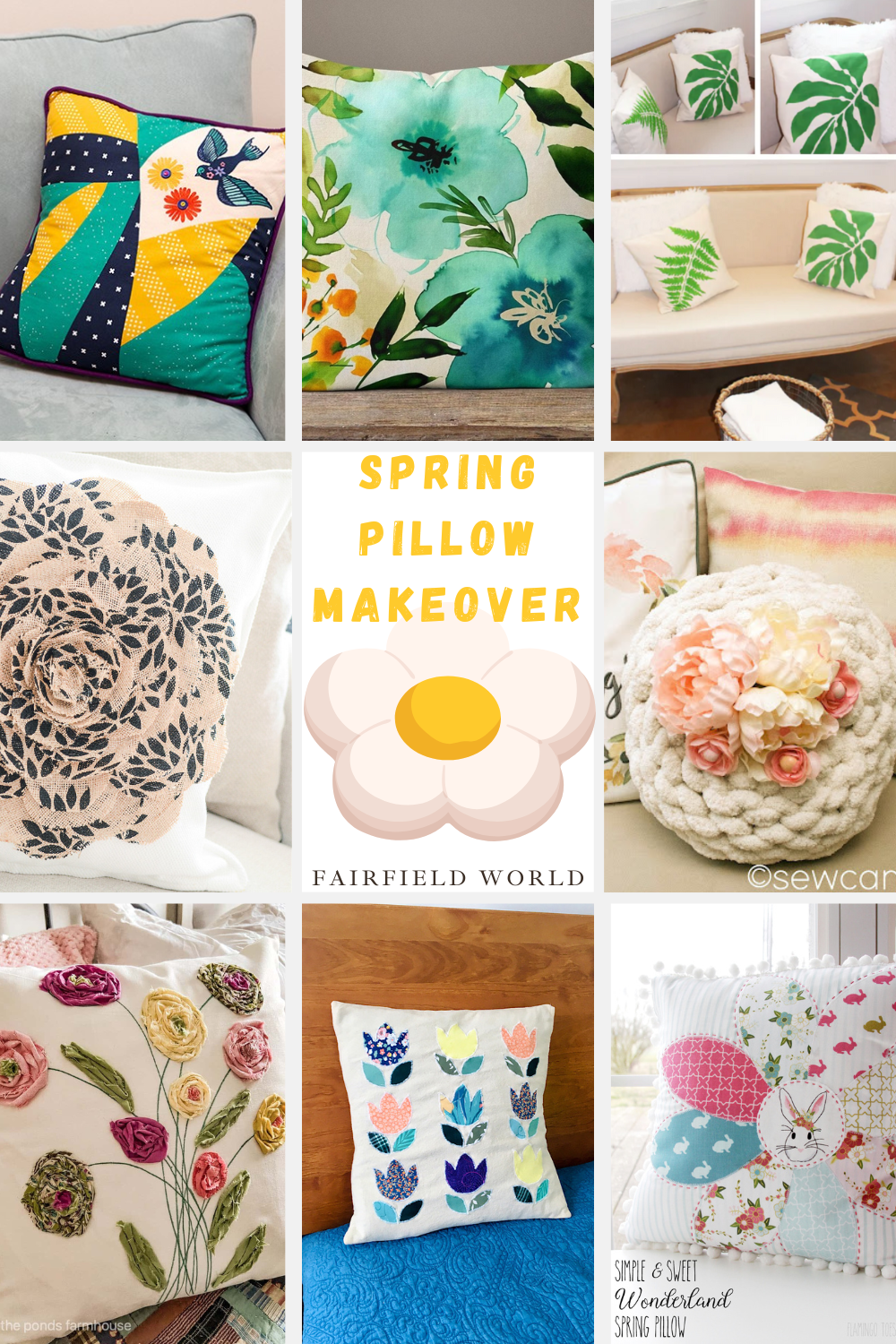 spring pillow DIYs