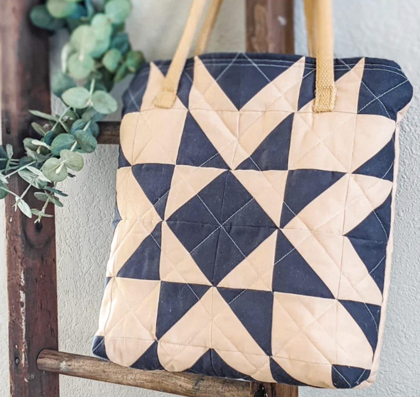 quilted grocery bag DIY