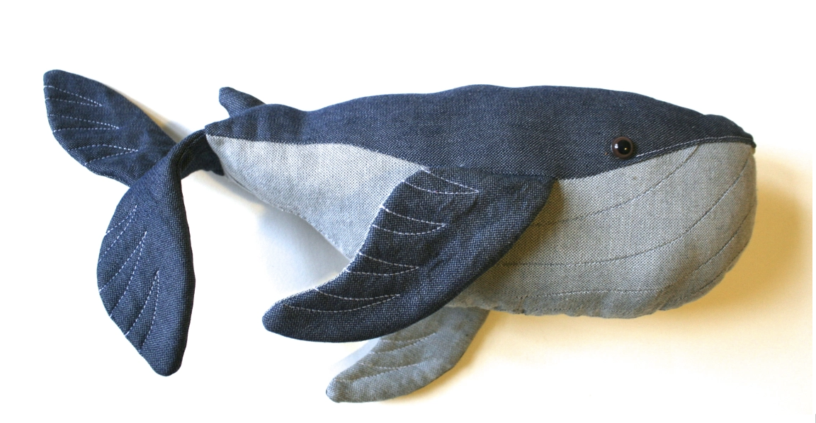 make a whale from jeans DIY stuffed animal