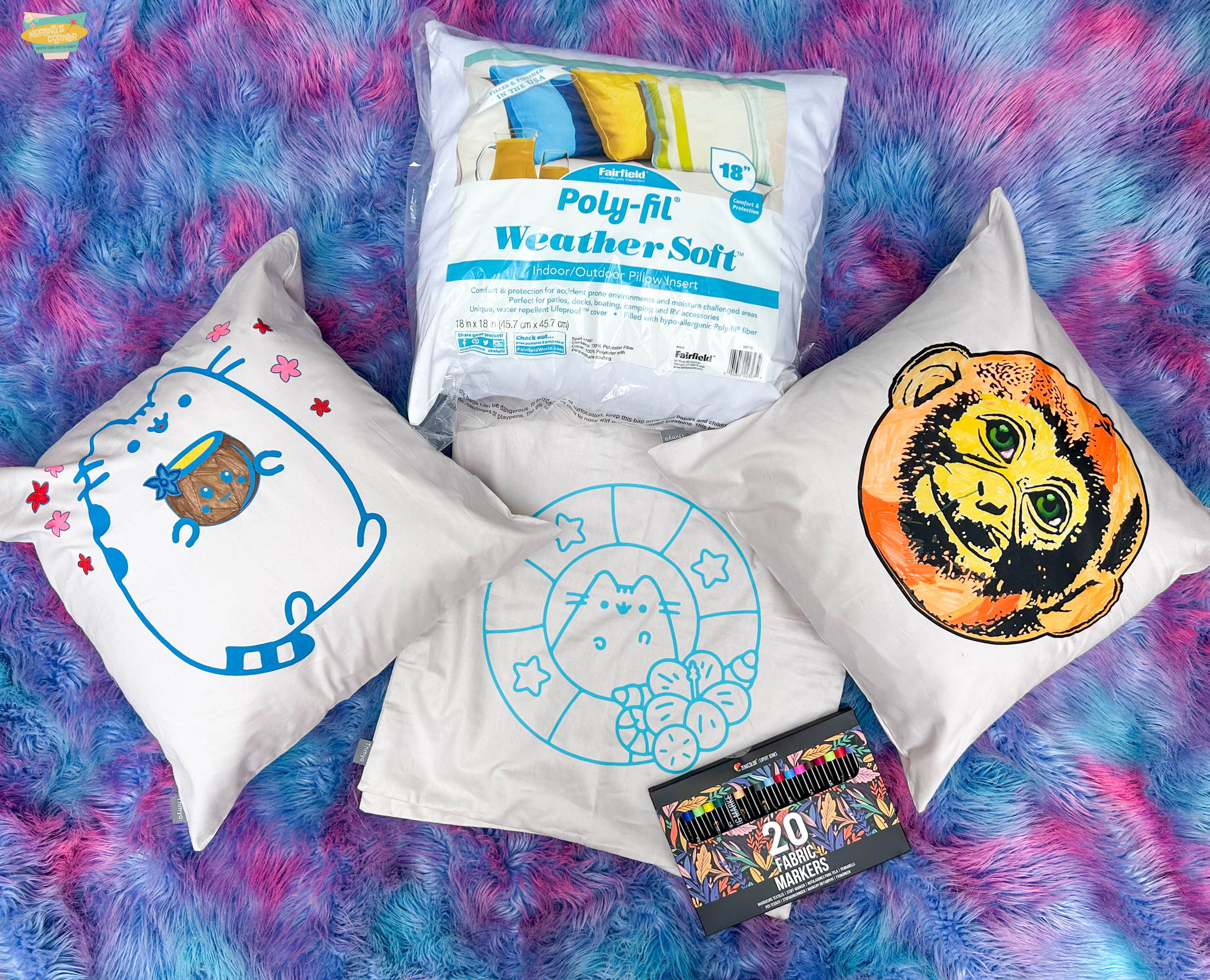 Color-Your-Own Pillows: Summer Slumber Party Craft