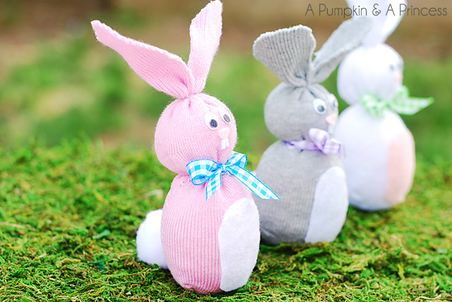 sock bunny kids craft