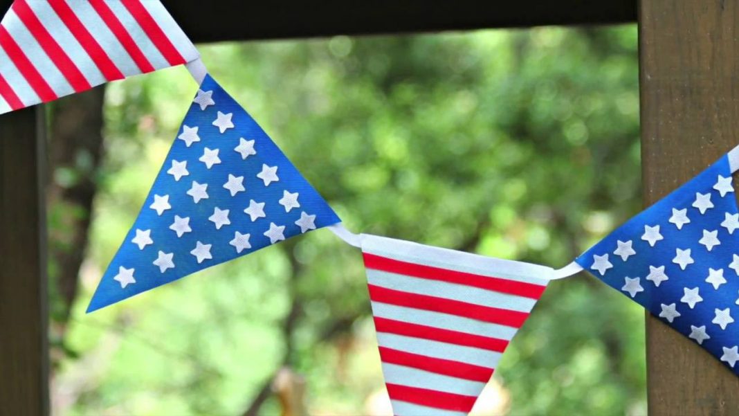 independence day bunting diy