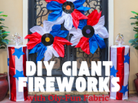 Boom! How to Make Giant Firecracker Decor with Oly-Fun® Fabric