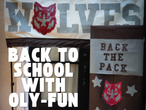back to school projects made with oly-fun fabric