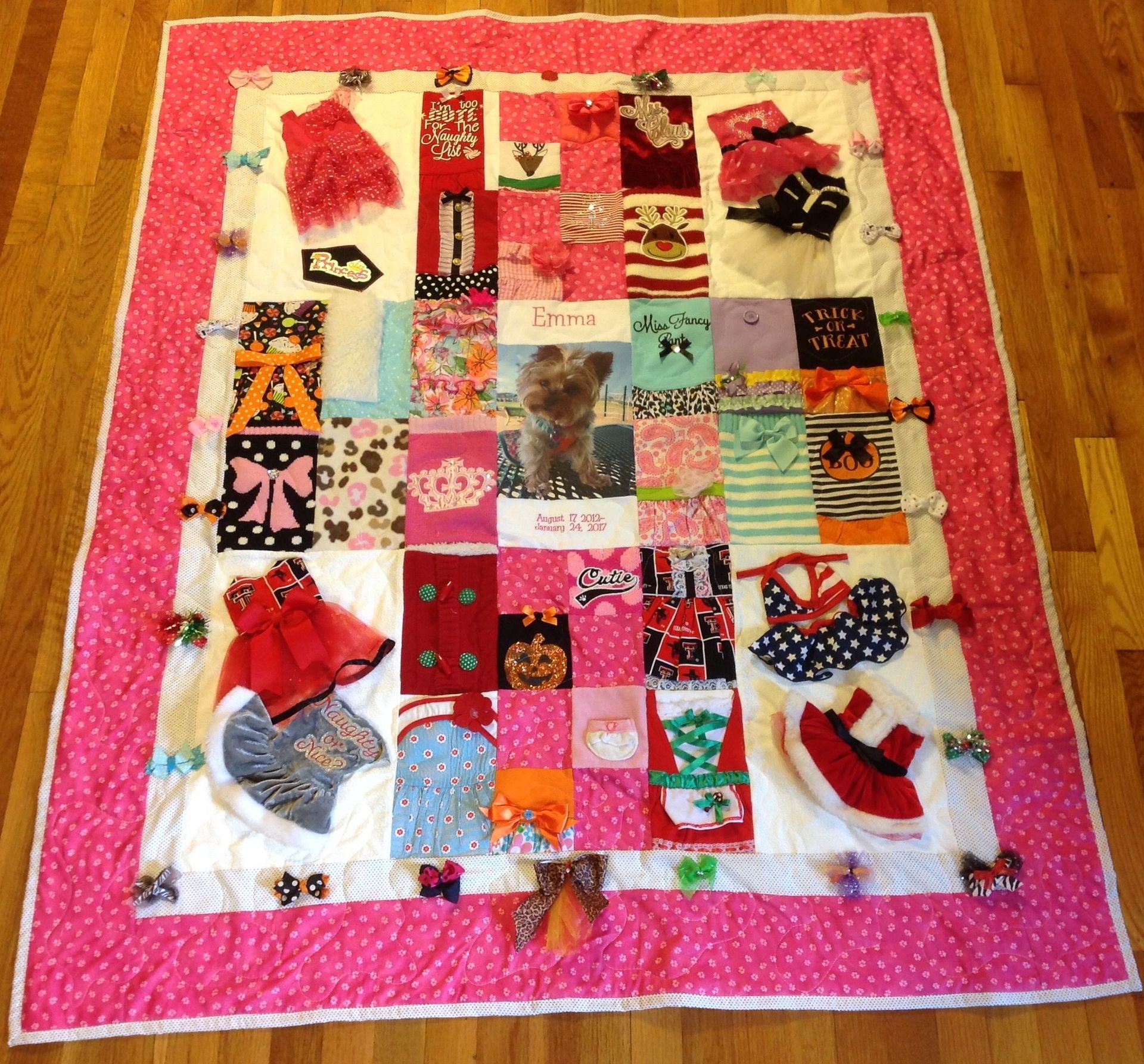 memory quilt for dog