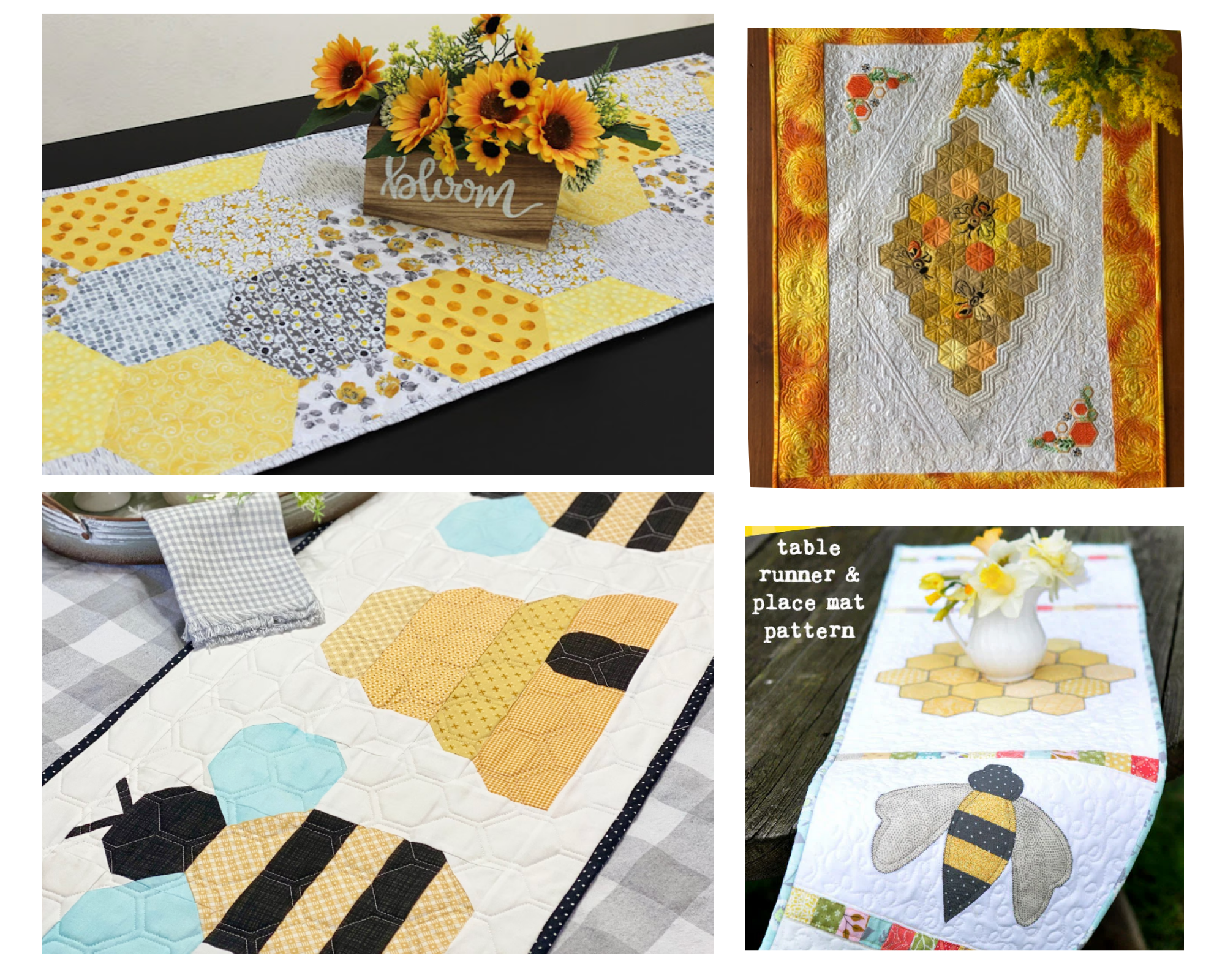 Honeycomb Quilted Table Runner